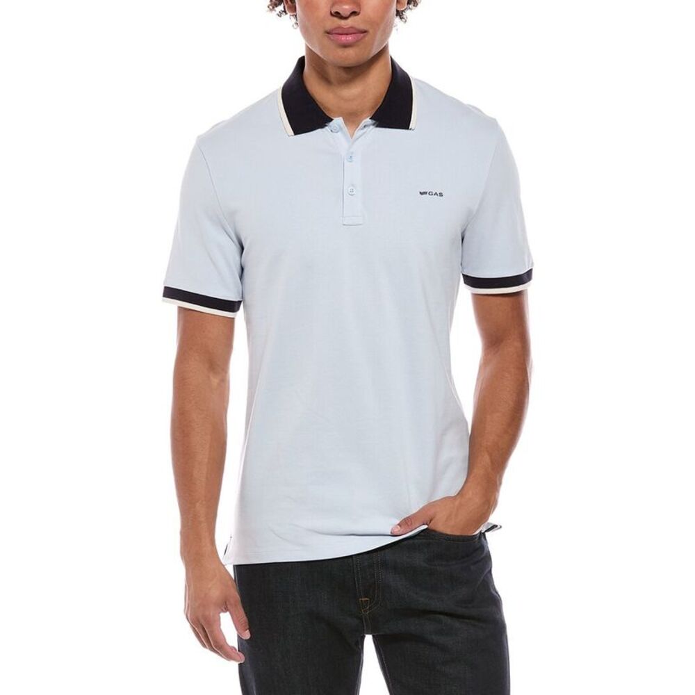 Gas Mens  Polo Shirt, Blue